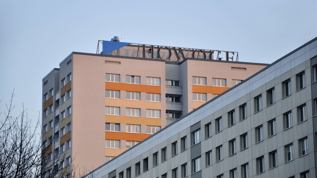 Ein Howoge-Hochhaus in Berlin.