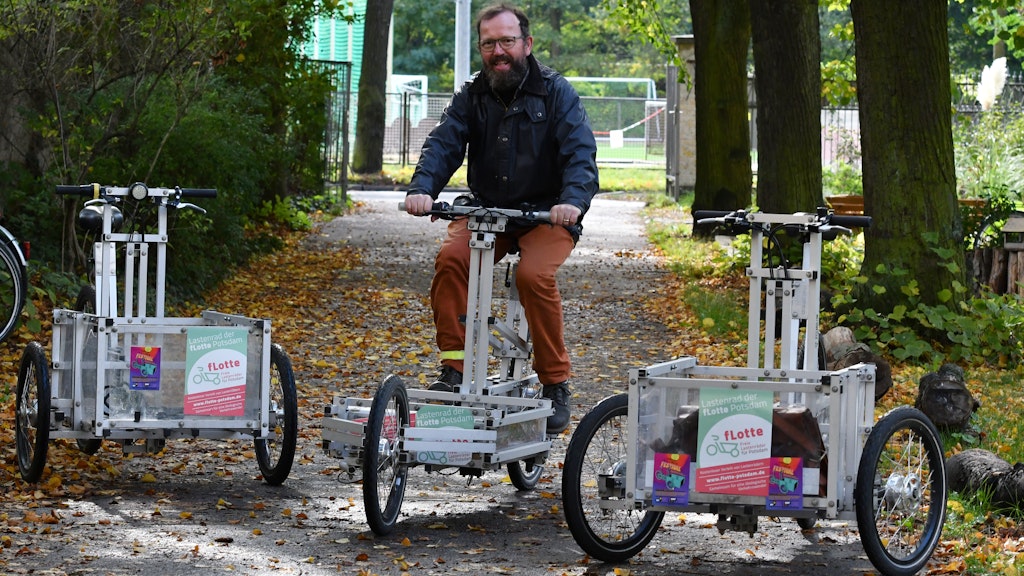Erich Benesch ist vor einem Vierteljahrhundert vom Auto aufs Lastenrad umgestiegen.