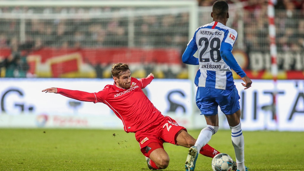 Christopher Lenz ließ im Derby Herthas Dodi Lukebakio nicht zur Entfaltung kommen.