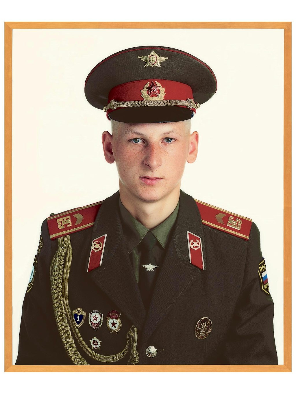 Aliierten-Porträts vom Checkpoint Charlie.
