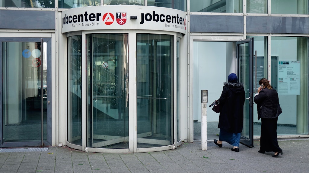 Eine Jobcenter-Filiale in Berlin-Neukölln.
