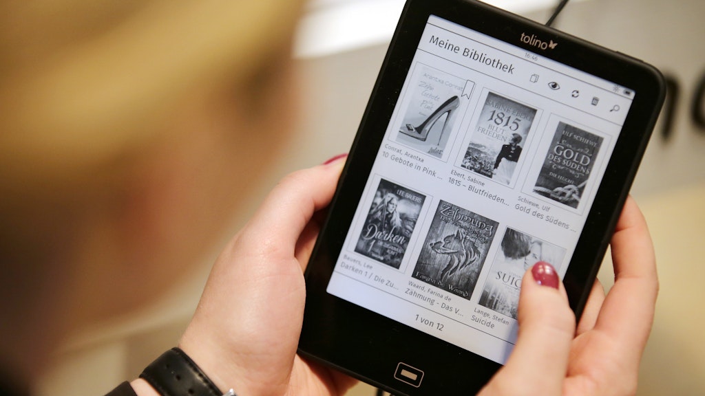 E-Books auf einem E-Book-Reader.