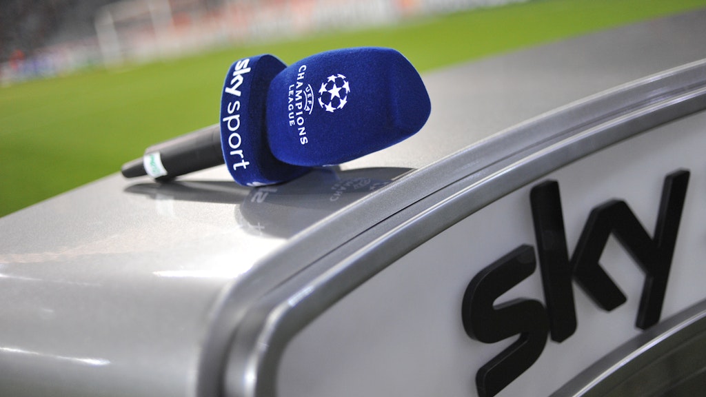 Sky ist bei jedem Fußballevent dabei.