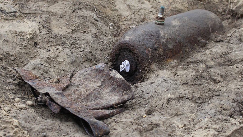 Eine 250 Kilogramm schwere Fliegerbombe aus dem Zweiten Weltkrieg. (Archivbild)