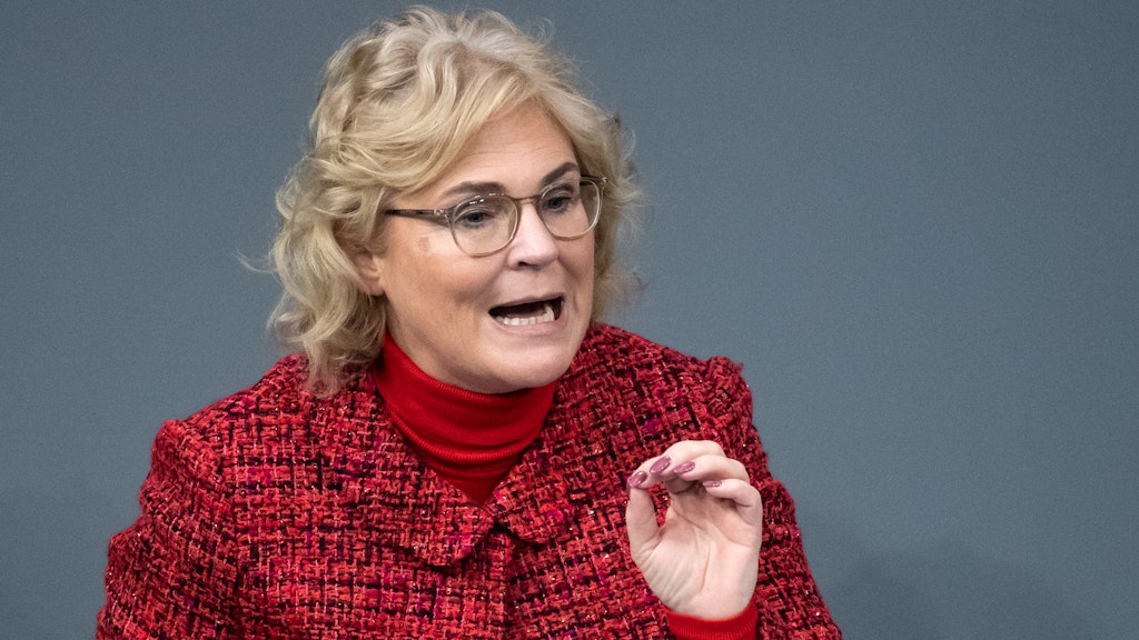 Bundesjustizministerin Christine Lambrecht (SPD).