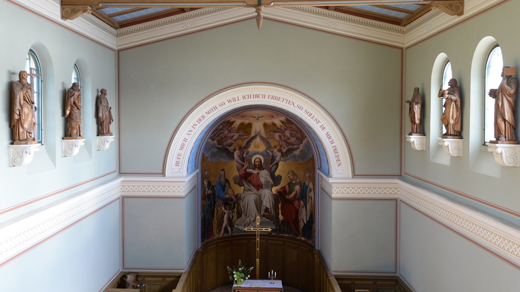 Der Altar der Heilandskirche in Sacrow.