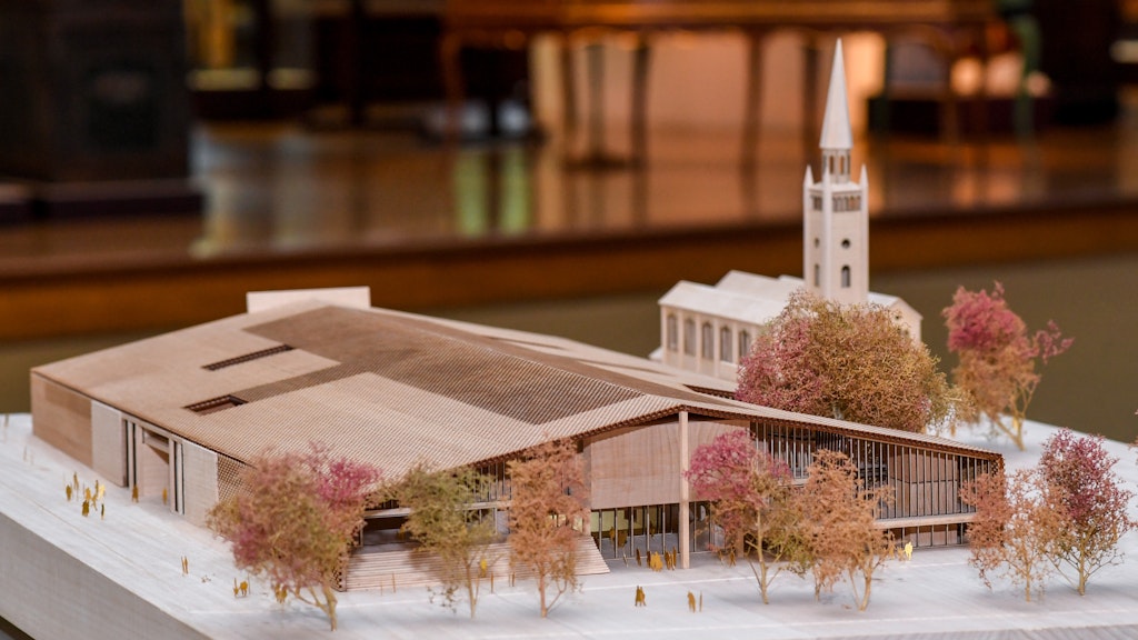 Das Modell des Siegerentwurfs des Basler Architekturbüros Herzog & de Meuron für das Museum des 20. Jahrhunderts am Kulturforum.