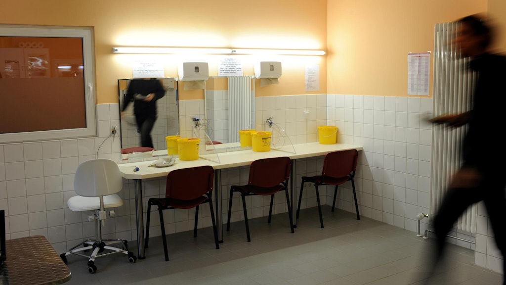 In den Räumen finden Drogenabhängige sauberes Besteck, Hilfe und Beratungsangebote.