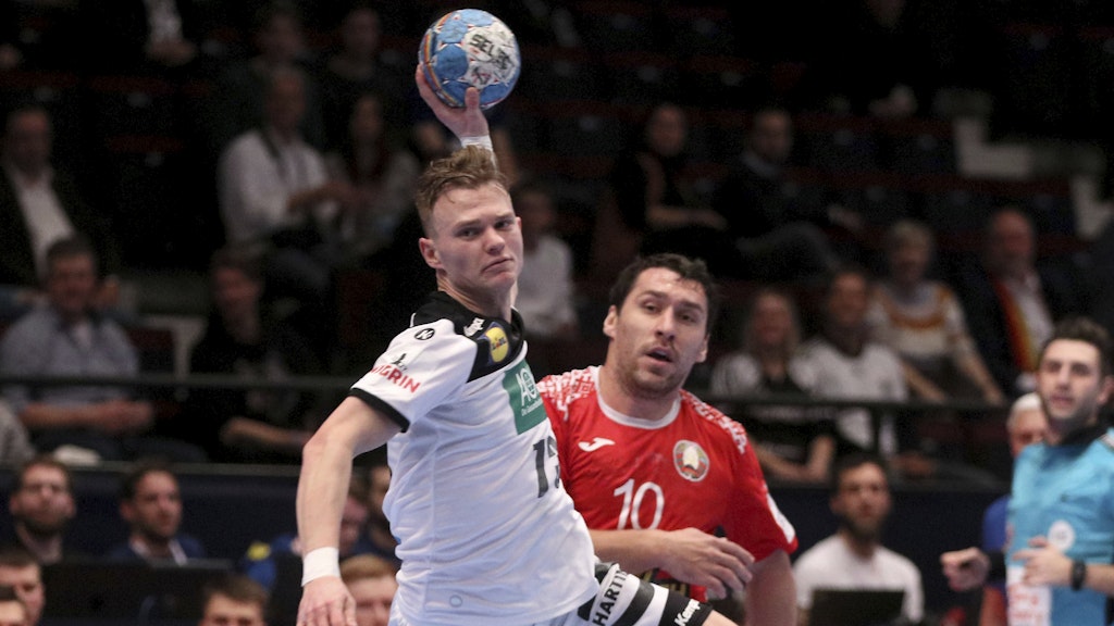 Vermitttelt bei der Europameisterschaft den Spaß am Handball: Timo Kastening.