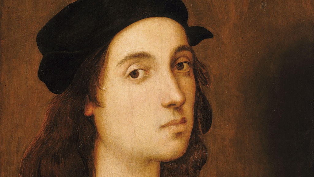 Raffaello Sanzio: Selbstporträt des Künstlers (zwischen 1504 und 1506).