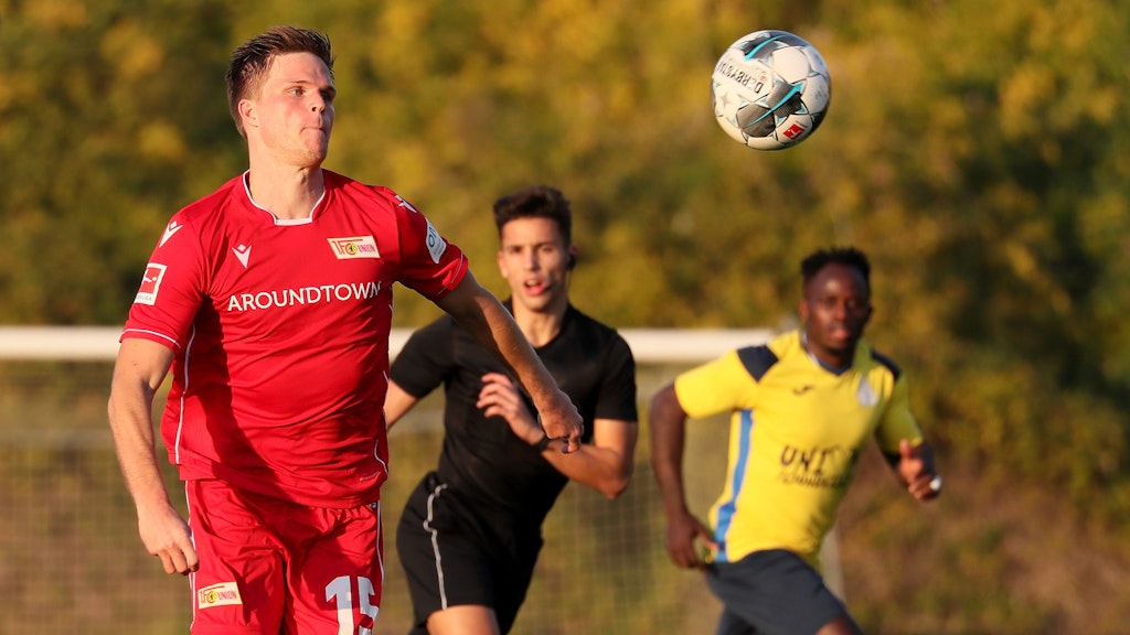 Marius Bülter kam beim Test-Doppelpack der Eisernen gegen Royale Union Saint-Gilloise zum Einsatz.