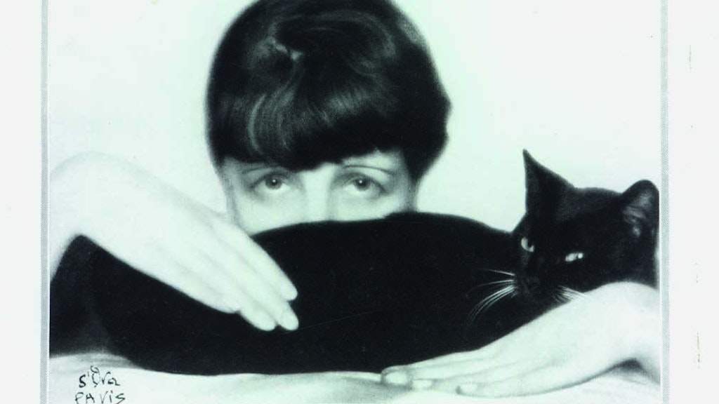 Zwei mysteriöse Wesen: D’Oras Selbstporträt mit Katze erschien 1929 in der Berliner Zeitschrift Die Dame.