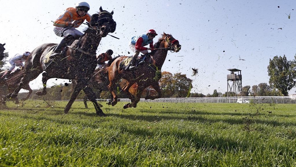 In Hoppegarten sollen Pferde und Jockeys wieder starten dürfen. 