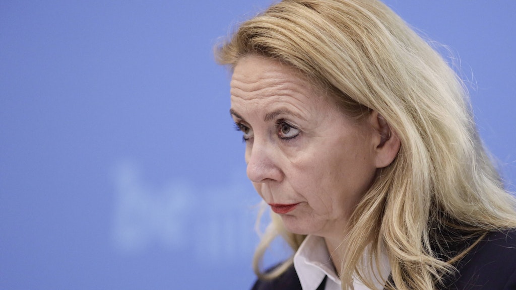 Berlins Polizeipräsidentin Barbara Slowik. 