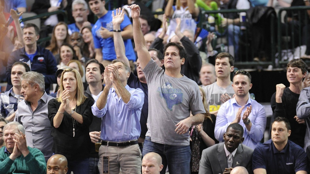 Mark Cuban fiebert bei Spielen der Mavericks wie ein Fan mit.