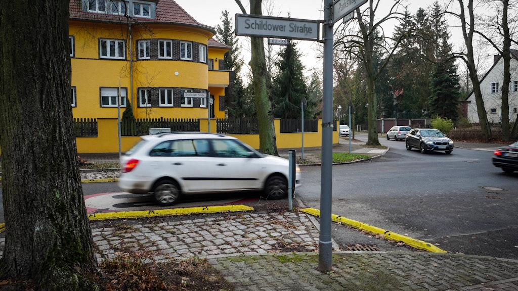 Die Schildower Straße in Berlin-Hermsdorf.