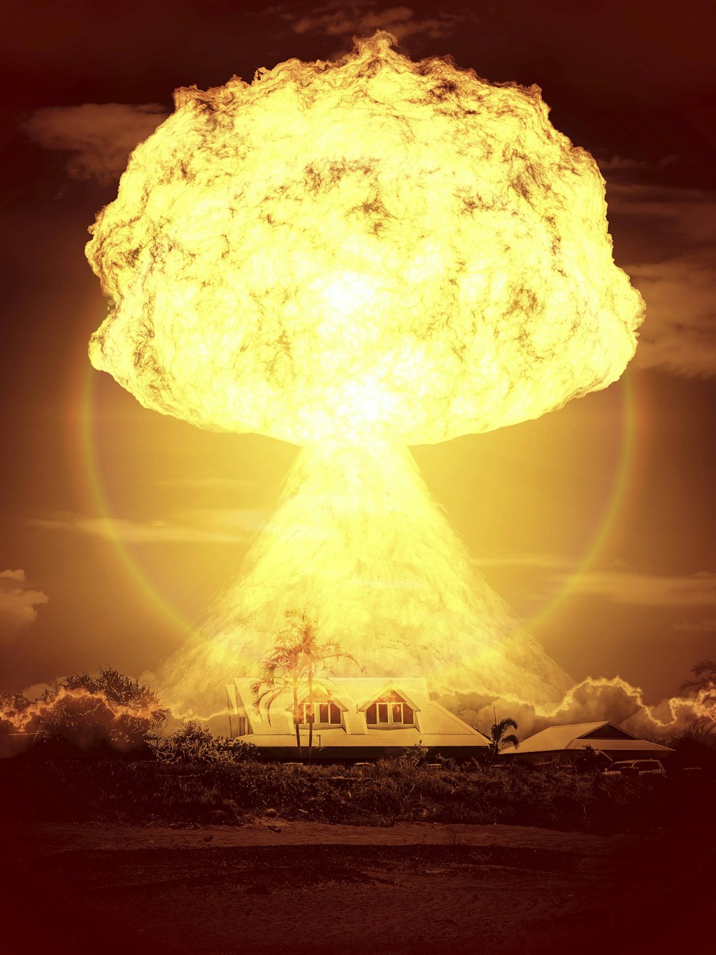 Atombombenexplosion (Computeranimation)