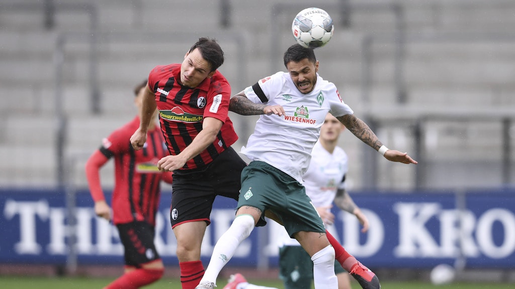 Leonardo Bittercourt (r.) gibt Werder Bremen mit seinem Treffer gegen Freiburg neue Hoffnung.
