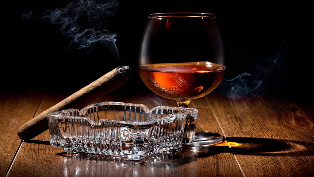 Zigarre und Cognac 
