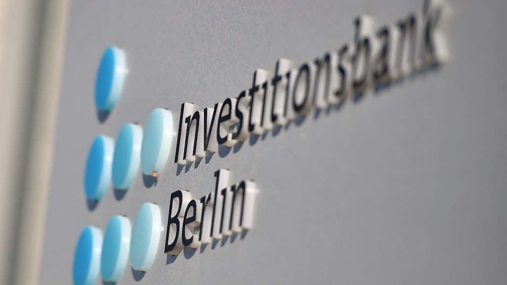 Das Logo der Investitionsbank Berlin.