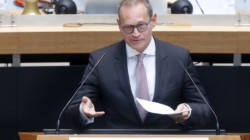Michael Müller während der Plenarsitzung.