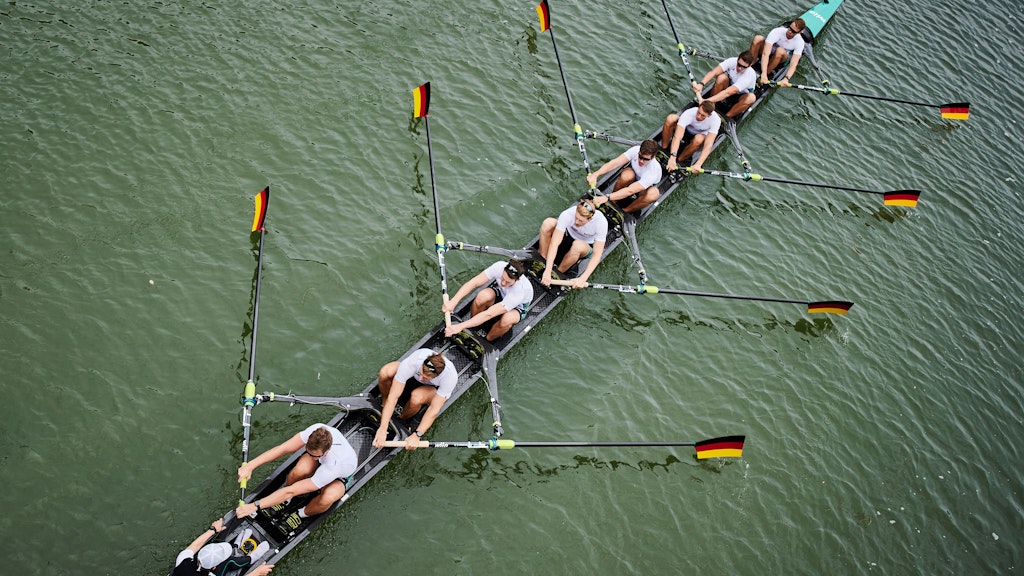 Der Deutschland-Achter ist bei der EM in Posen seiner Favoritenrolle gerecht geworden.