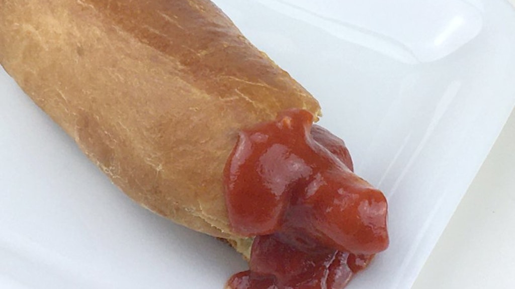 It's gotta be dripping with ketchup!