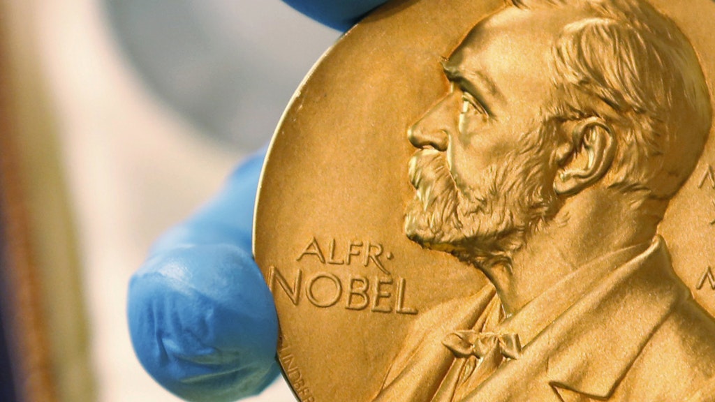 Eine Nobelpreis-Medaille.