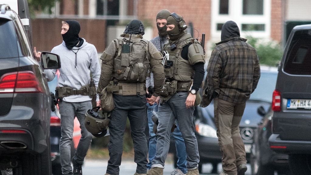 Einsatzkräfte in Münster