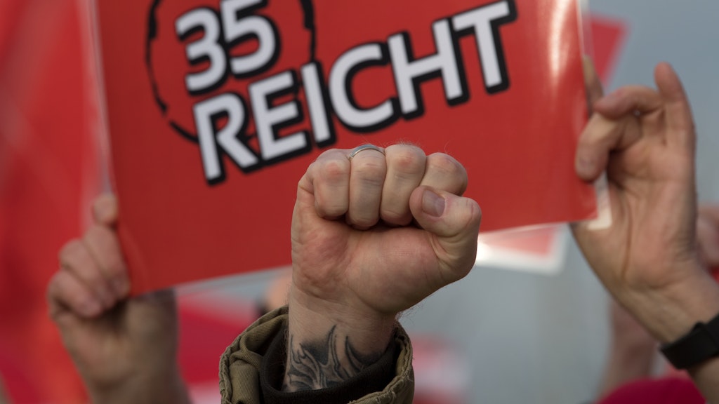 IG-Metall-Streik 2018 in Brandenburg