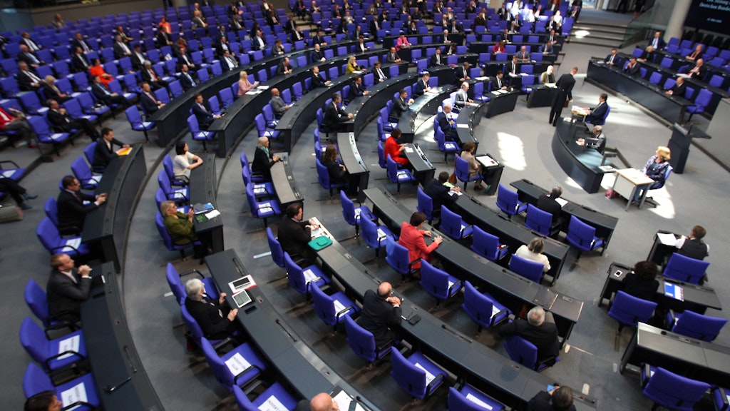 Sitzung im Bundestag Ende März.