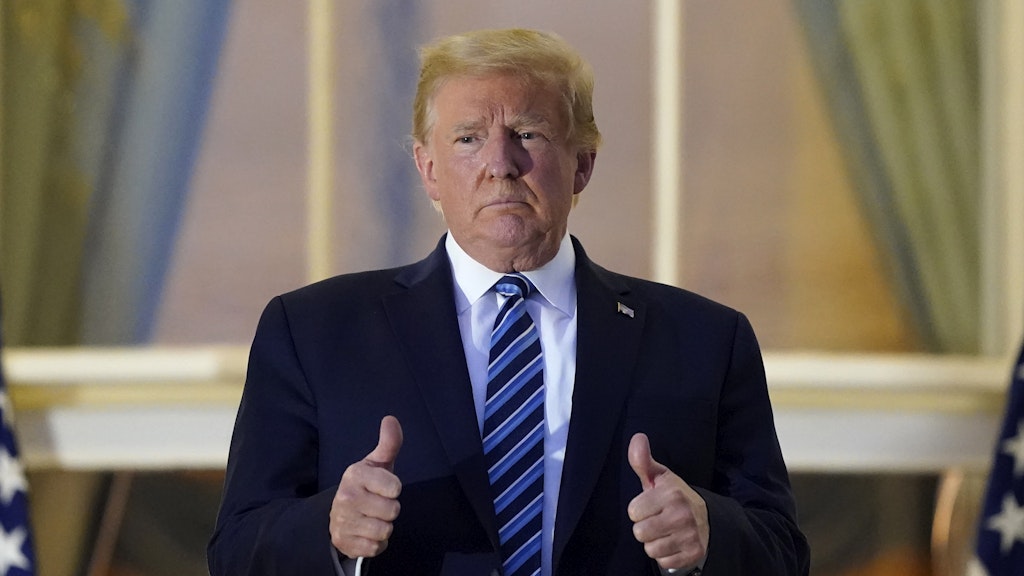 Wieder guter Dinge: Donald Trump ist aus dem Militärkrankenhaus entlassen worden.
