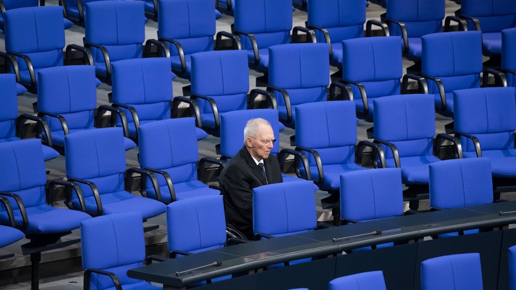 When you're in Schäuble's house, you mask up.