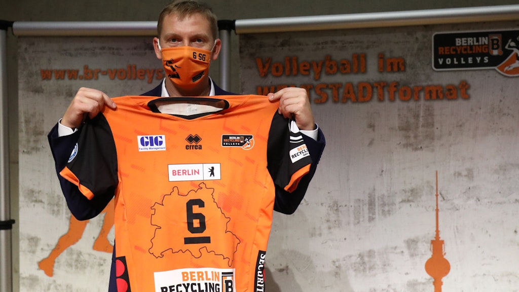 Neues Trikot, neuer Kapitän: Sergej Grankin führt die BR Volleys in die neue Saison.