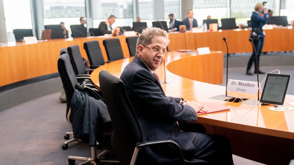 Hans-Georg Maaßen im Untersuchungsausschuss.
