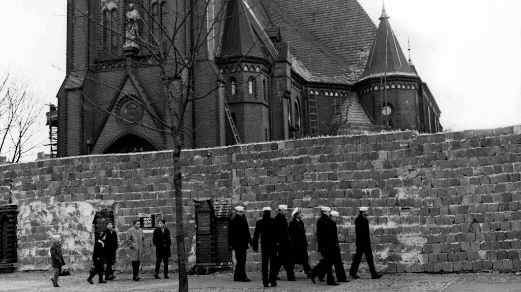 Following construction of the Berlin Wall in 1961, the Church of Reconciliation was situated on the front line of the Cold War.
