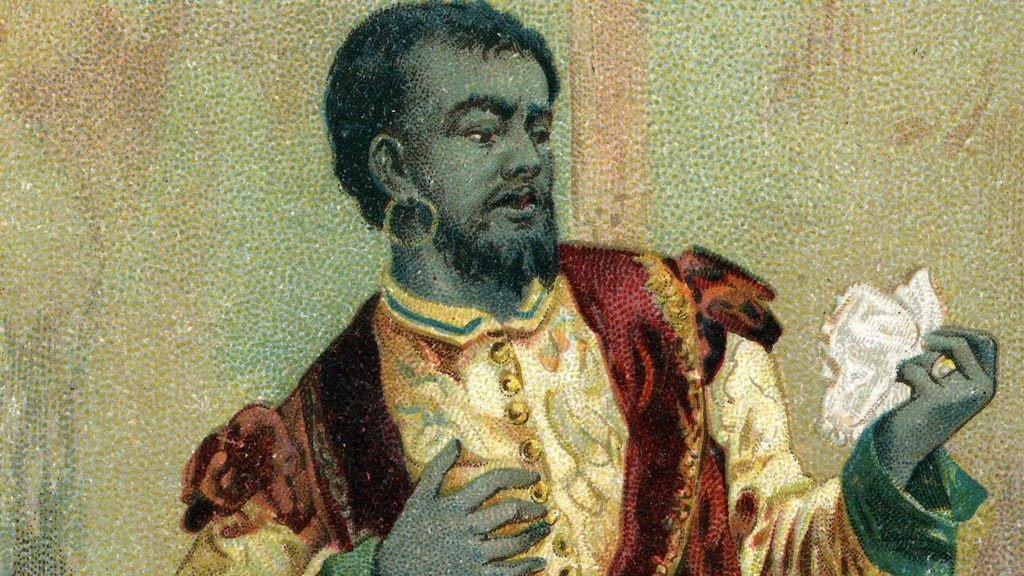 Illustration von Shakespeare's Othello um 1900.
