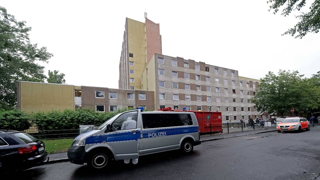 Das abgeriegelte Wohnhaus in Göttingen.