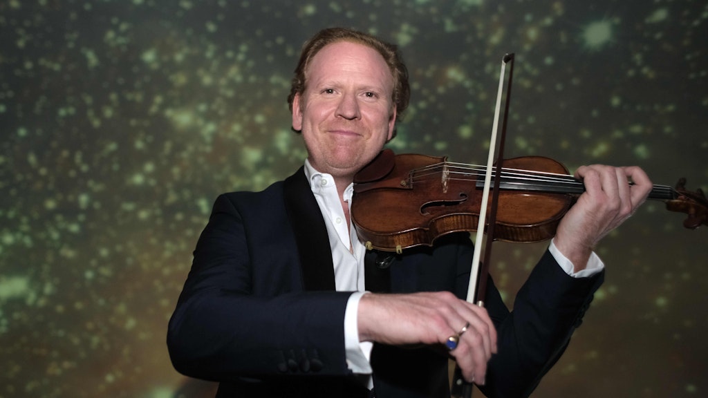 Der Musiker Daniel Hope am vergangenen Wochenende. Er übt für sein Online-Konzert.<br>