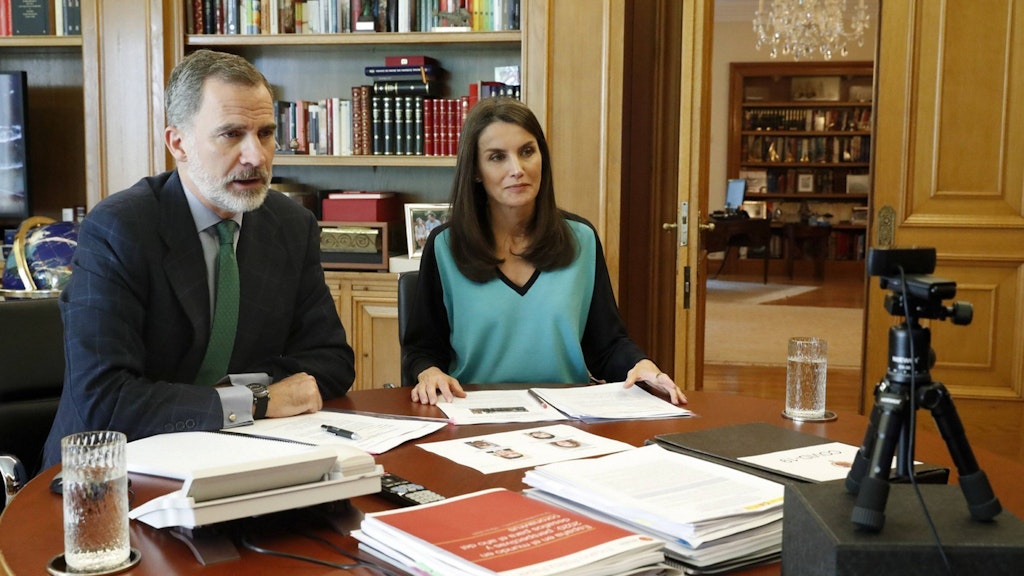 Spaniens Vorzeigepaar, royaler Biedermeier: König Felipe VI. und Königin Letizia.