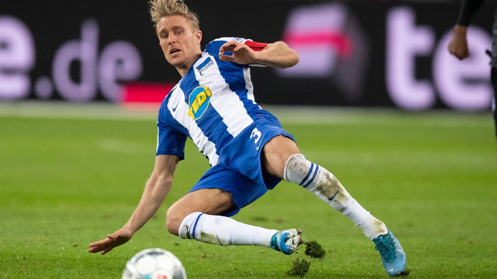 Per Skjelbred, die elegante Grätsche ist sein Markenzeichen. Nach sieben Jahren verlässt der Norweger Hertha BSC. 