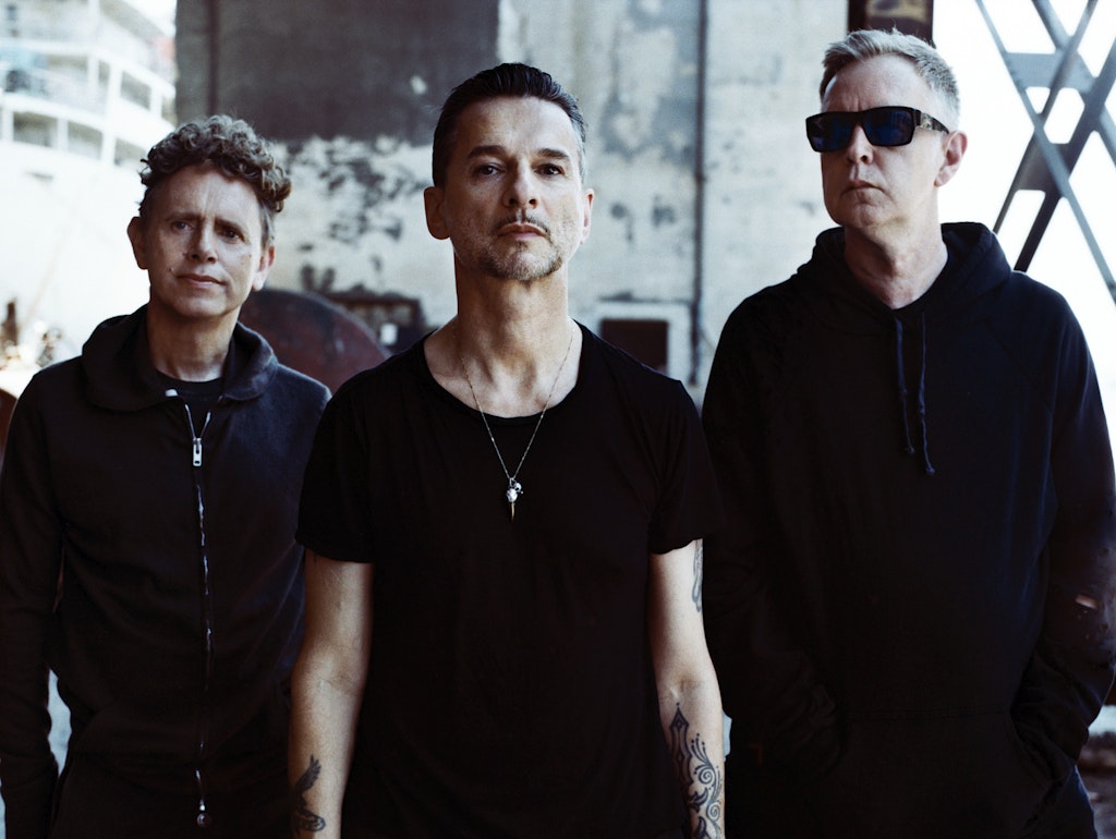 Martin Gore, Dave Gahan und Andrew Fletcher (v. l.) sind Depeche Mode.