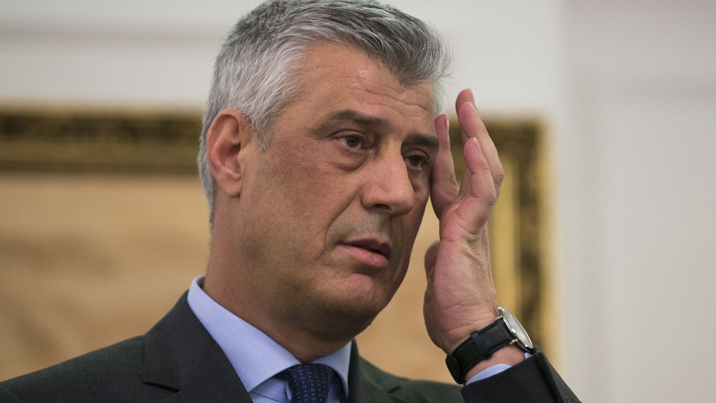 Der kosovarische Präsident Hashim Thaçi.