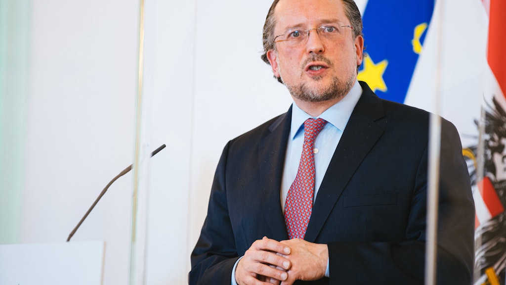 Der Außenminister von Österreich, Alexander Schallenberg (ÖVP). 