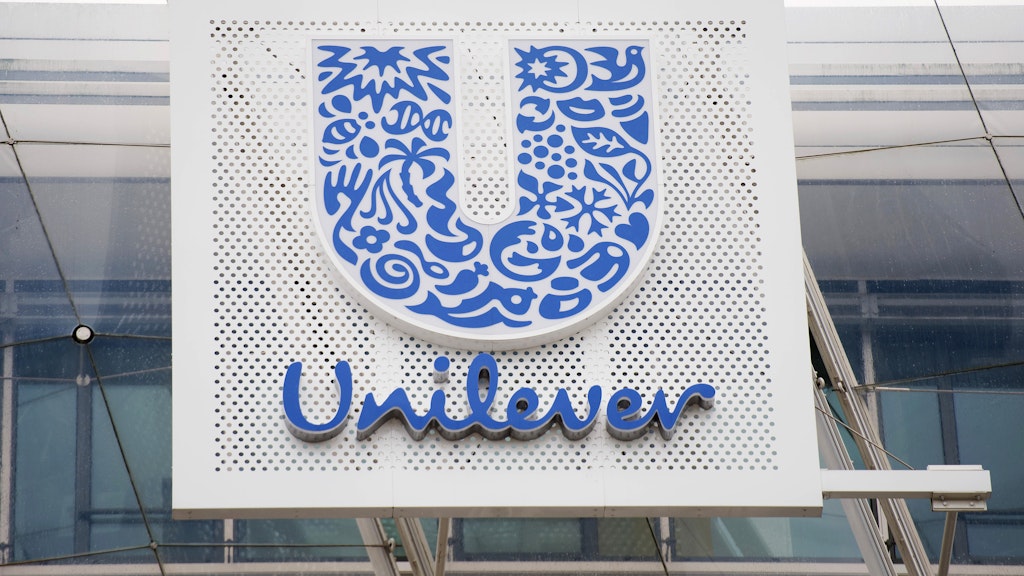 Das Logo von Unilever.