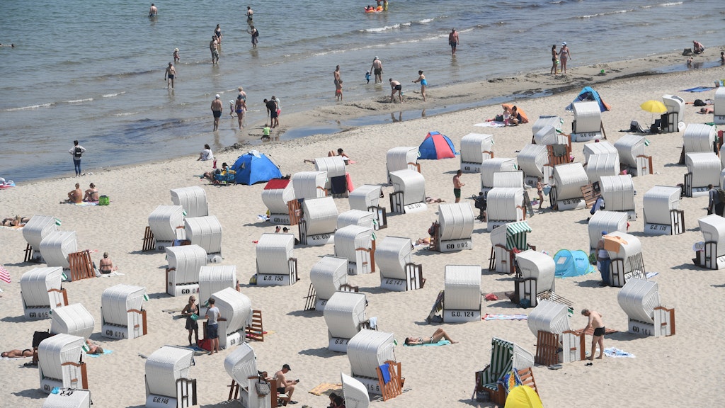 Der Ostseestrand in Sellin.