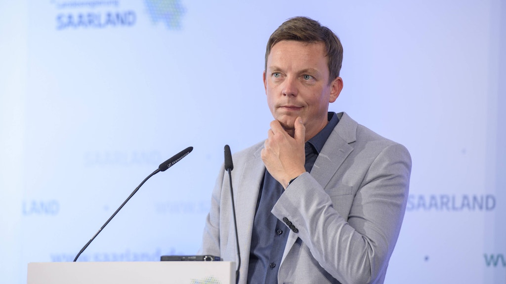 Der saarländsiche Ministerpräsident Tobias Hans (CDU).