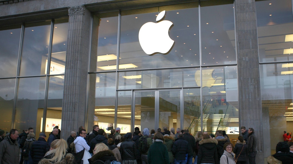 Der Apple Store in Hamburg am Jungfernstieg (Archiv). 