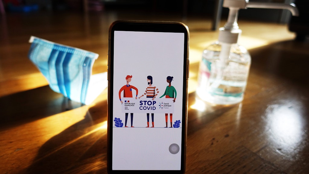 So hat Frankreich seine Warn-App gestaltet. Sie wurde in der vergangenen Woche vorgestellt.
