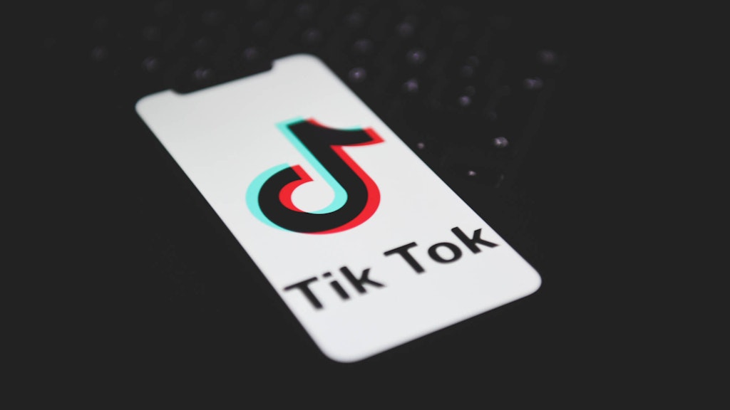 Eine Tiktok-App.